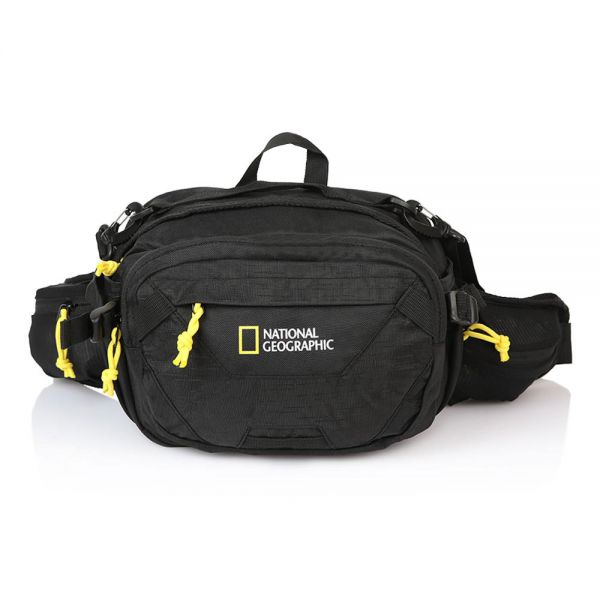 Τσαντάκι μέσης ανδρικό μαύρο National Geographic Destination Waist Bag Black