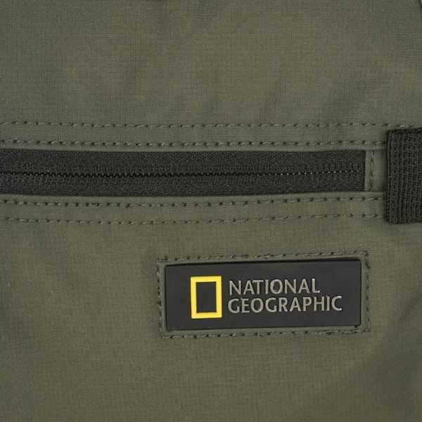 Τσάντα ώμου - χεριού ανδρική χακί National Geographic Mutation Utility Bag With Top Handle And Flap Khaki