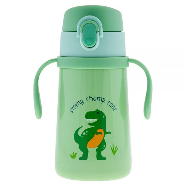 Insulated Stainless Steel Bottle With Handles Stephen Joseph Dino