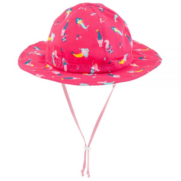 Καπέλο καλοκαιρινό βαμβακερό αντηλιακό ροζ γοργόνα Stephen Joseph Hat Mermaid