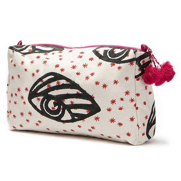 Women's Cotton Toiletry Bag Ecru