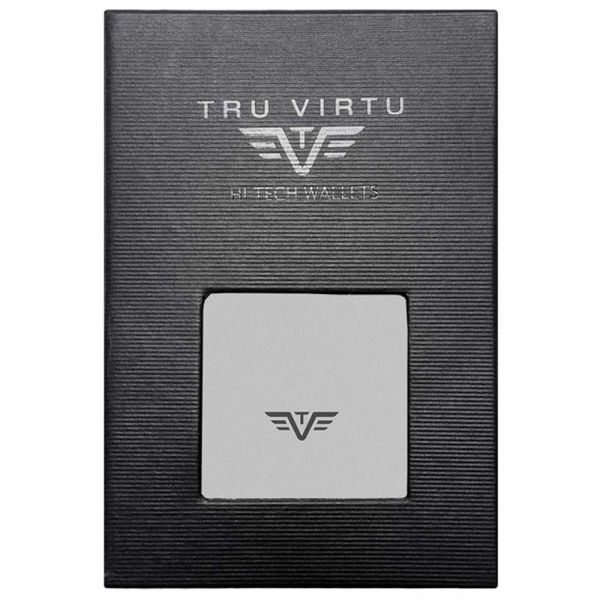 Aluminum Card Case Tru Virtu Click & Slide Silver Arrow