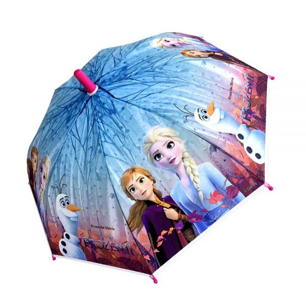 Kids Automatic Stick Umbrella Disney Frozen II Elsa & Anna