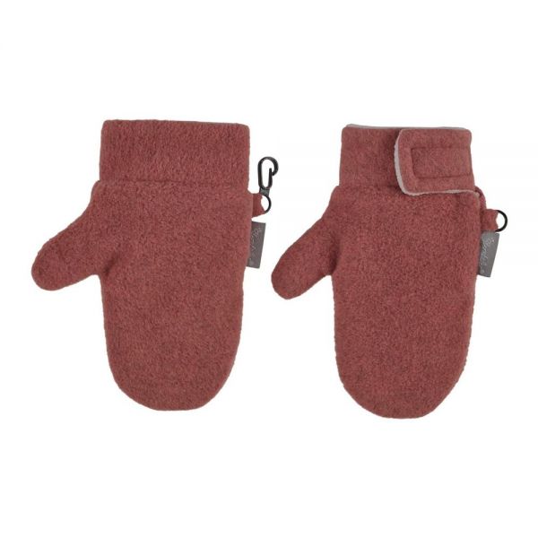 Fleece New Born Gloves Sterntaler Plum