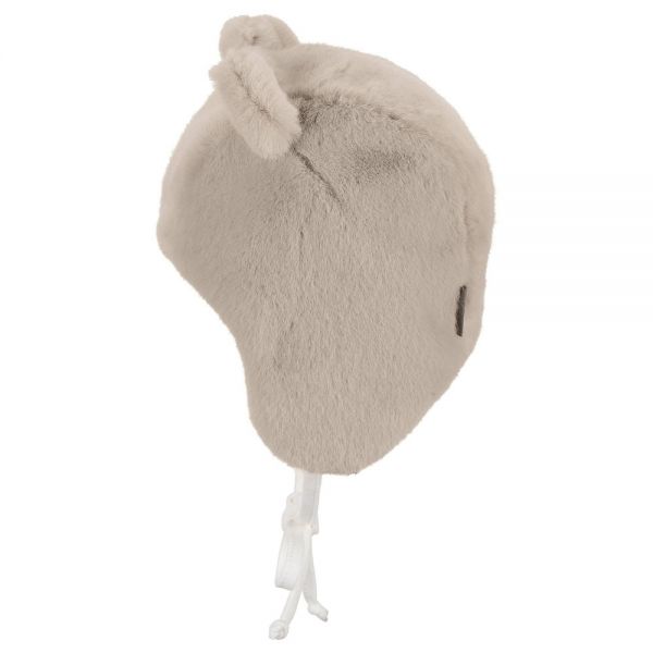 Σκουφάκι παιδικό γούνινο με αυτιά μπεζ Sterntaler Inka Vegan Fur Hat Beige