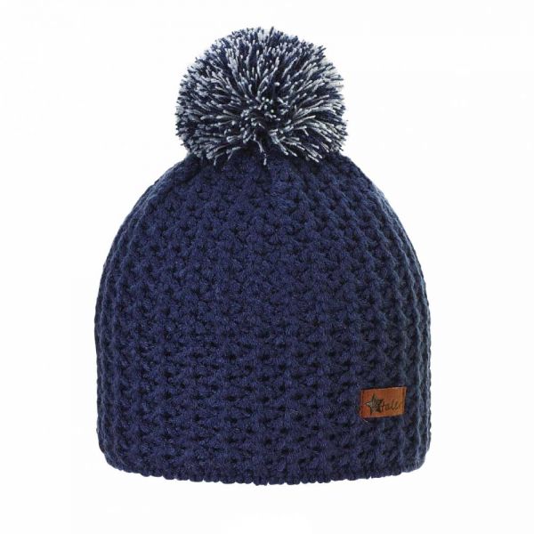 Καπέλο σκουφάκι παιδικό χειμερινό πλεκτό μπλε Sterntaler Knitted Beanie Hat Dark Blue