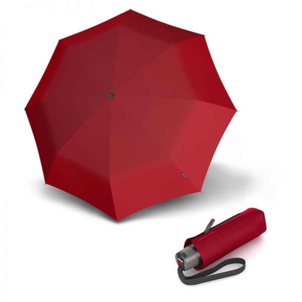 Manual Mini Folding Umbrella Knirps T.010 Solids UV Protection Dark Red