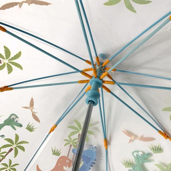 Kids Small Transprent Umbrella Dino