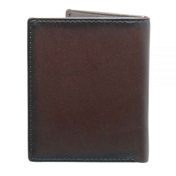 Καρτοθήκη δερμάτινη καφέ Dakar Dakota Spray Leather Card Holder DKB1016 Brown