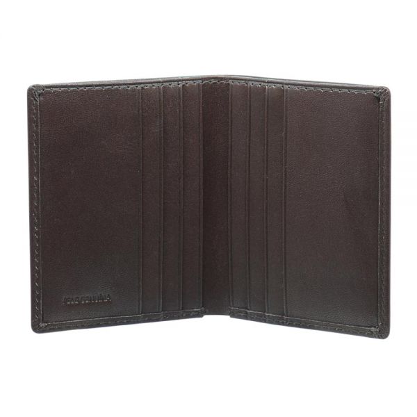 Καρτοθήκη δερμάτινη καφέ Dakar Dakota Spray Leather Card Holder DKB1016 Brown