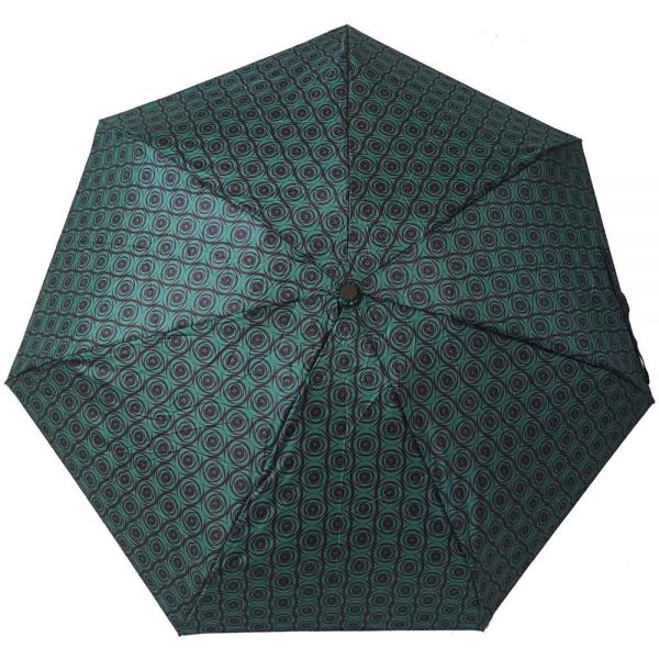Mini Folding Manual Umbrella Pierre Cardin Spiral Green