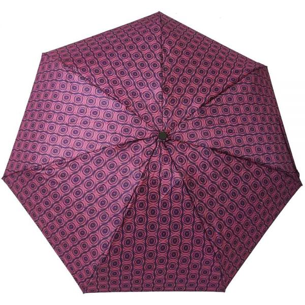 Ομπρέλα γυναικεία mini σπαστή χειροκίνητη ροζ  Pierre Cardin Mini Folding Umbrella Spiral Pink