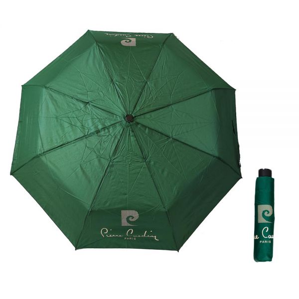 Ομπρέλα γυναικεία σπαστή χειροκίνητη πράσινη Pierre Cardin Manual Folding Umbrella Logo Green Ομπρέλα γυναικεία σπαστή χειροκίνητη πράσινη Pierre Cardin Manual Folding Umbrella Logo Green