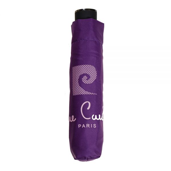Ομπρέλα γυναικεία σπαστή χειροκίνητη μωβ  Pierre Cardin Manual Folding Umbrella Logo Purple