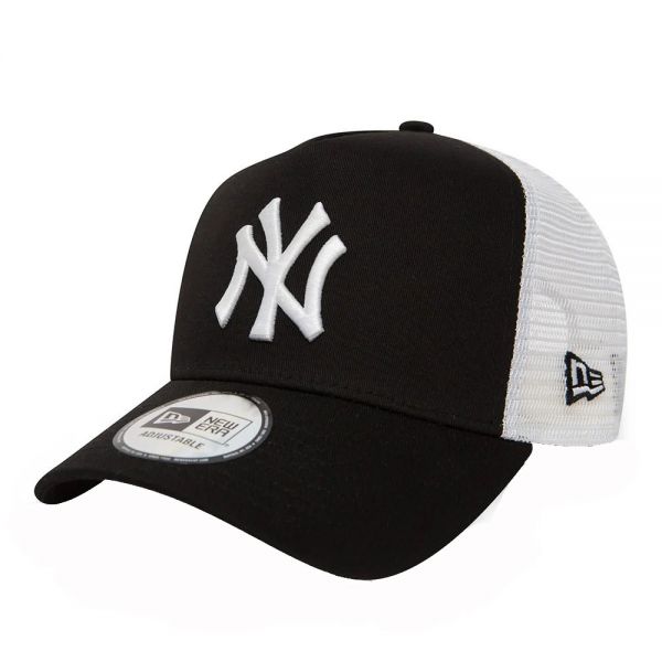 Καπέλο τζόκεϊ μαύρο - άσπρο New York Yankees New Era Clean Trucker 2 Neyyan Black / White