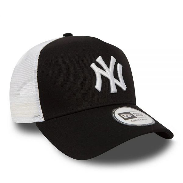 Summer Trucker Cap New York Yankees New Era Clean 2 Neyyan Black / White