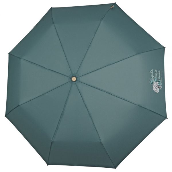 Women's Manual Eco Friendly Folding Umbrella Perletti Green