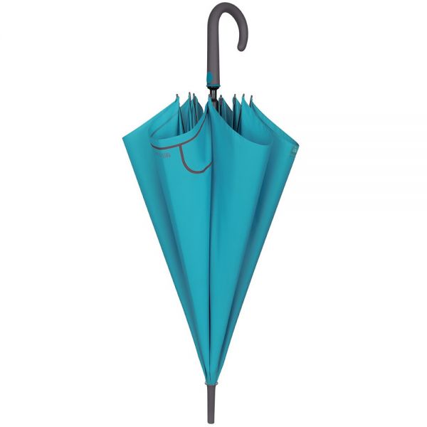 Ομπρέλα μεγάλη αυτόματη θαλασσί  Perletti Long AC Umbrella Time Sea Blue