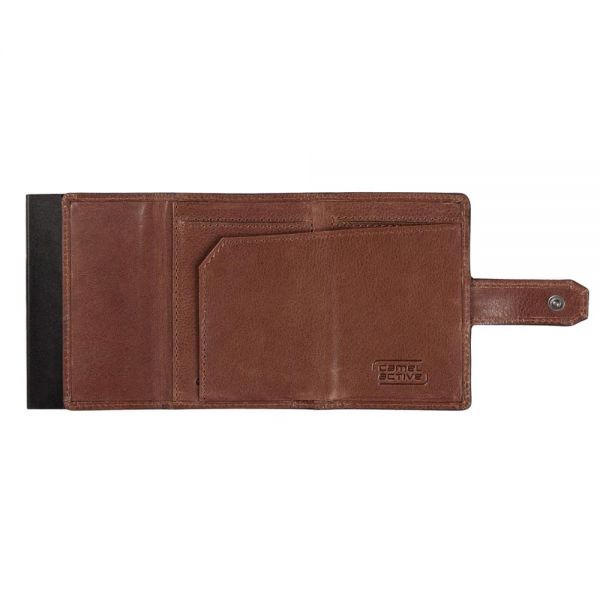 Πορτοφόλι μικρό δερμάτινο Camel Active Trapani Credit Card Slider S Cognac