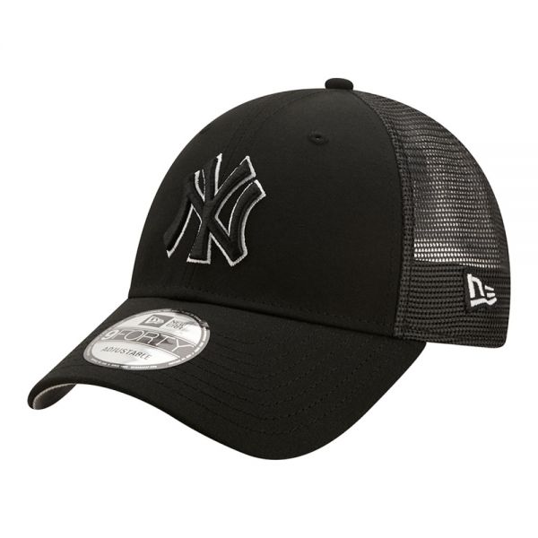 Καπέλο τζόκεϊ μαύρο  New York Yankees New Era Home Field 940 Trucker Neyyan Black / Black