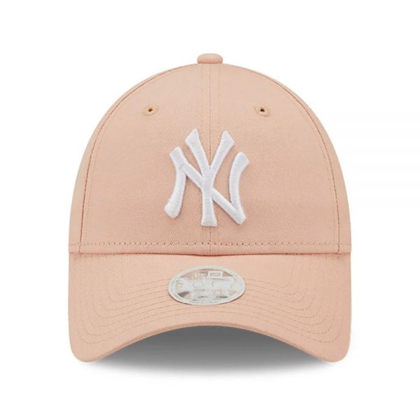 Summer Cotton Cap New York Yankees New Era 9Forty Women's League Essential Pink / White