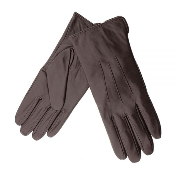 Women's Leather Gloves Guy Laroche 98861 Brown
