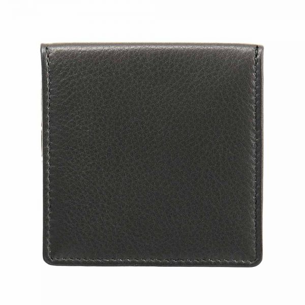 Leather Coin Purse Wallet Marta Ponti Preto Black
