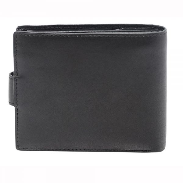 Leather Horizontal Wallet Dakar Dakota Sprey DKB1005 Black