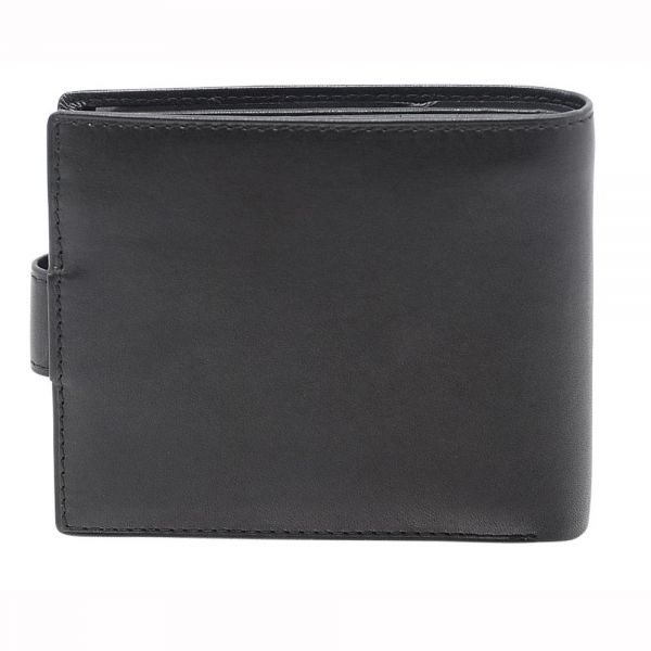 Πορτοφόλι δερμάτινο ανδρικό μαύρο Dakar Dakota Spray Leather Wallet DKB1005 Black