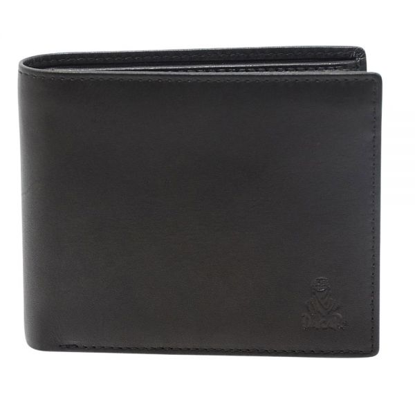 Πορτοφόλι δερμάτινο ανδρικό μαύρο Dakar Dakota Spray Leather Wallet DKB1013 Black