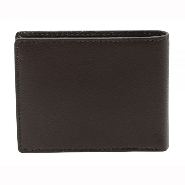 Leather Horizontal Wallet Dakar Wave DKB1105R Brown