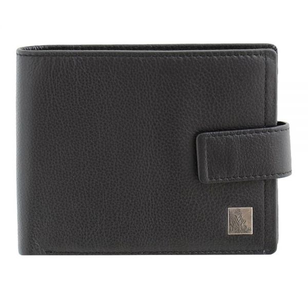 Πορτοφόλι δερμάτινο ανδρικό μαύρο Dakar Wave Leather Wallet DKB1106R Black