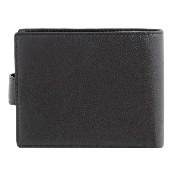 Πορτοφόλι δερμάτινο ανδρικό μαύρο Dakar Wave Leather Wallet DKB1106R Black