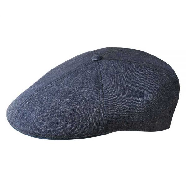 Καπέλο τραγιάσκα χειμερινό τζιν Kangol Wool Flexfit 504