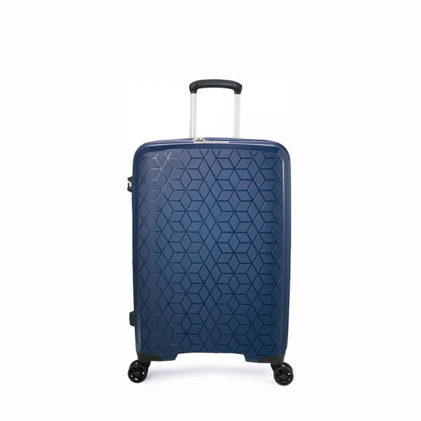 Βαλίτσα σκληρή  μεσαία επεκτάσιμη σκούρο μπλε με 4 ρόδες Verage Diamond Expandable 4w Spinner M Luggage Dark Blue GM18106W-25