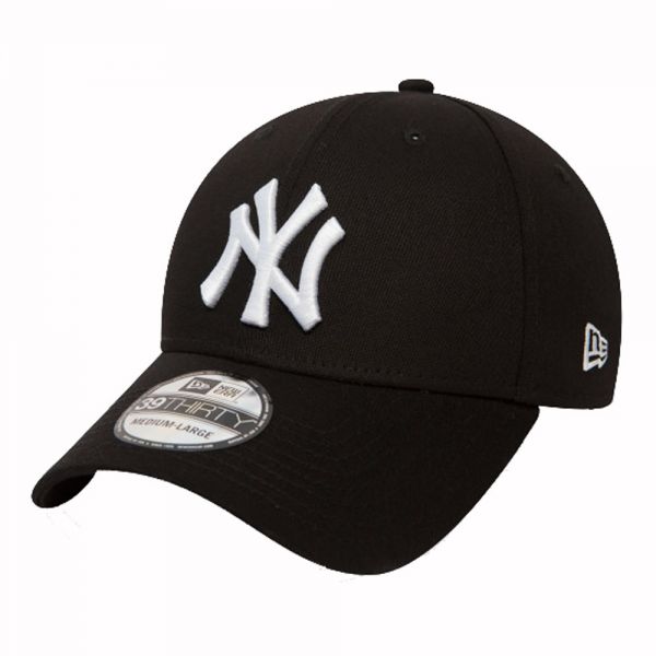 Καπέλο τζόκεϊ μαύρο New York Yankees New Era 39Thirty League Essential Cap Black / White