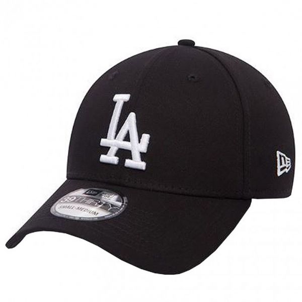Καπέλο τζόκεϊ μαύρο Los Angeles Dodgers New Era 39Thirty League Essential Cap Black / White