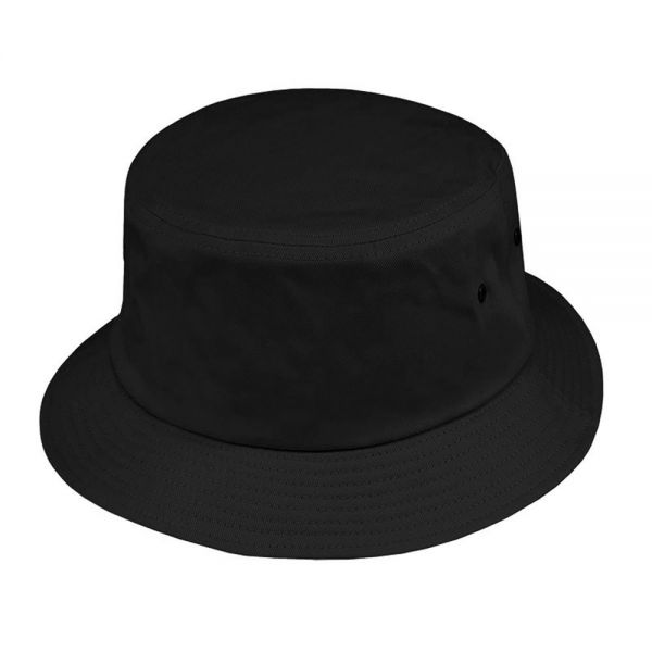 Summer Bucket Cotton Hat Black