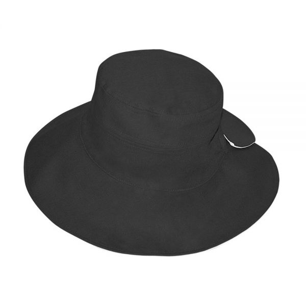 Women's Summer Linen Double Fase Hat Black / White