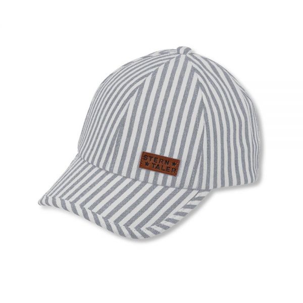 Summer Cotton Striped Cap Sterntaler Grey