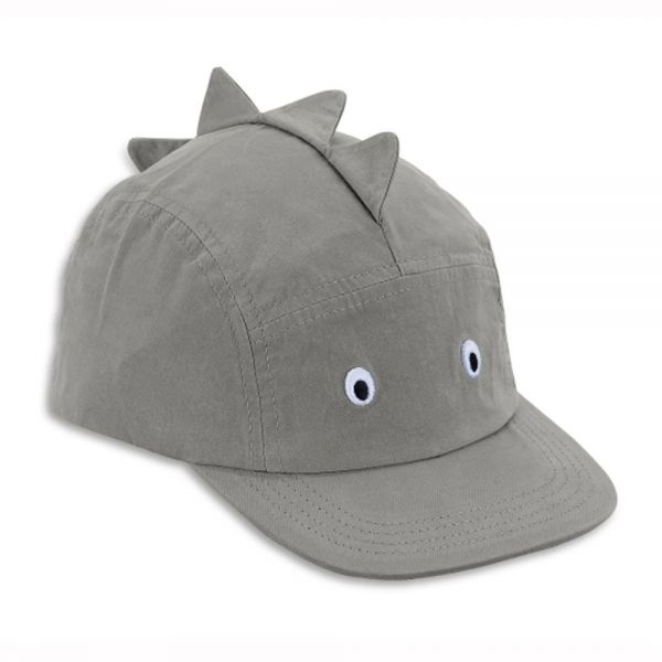 Summer Cotton Cap With UV Protection Sterntaler Dino Grey