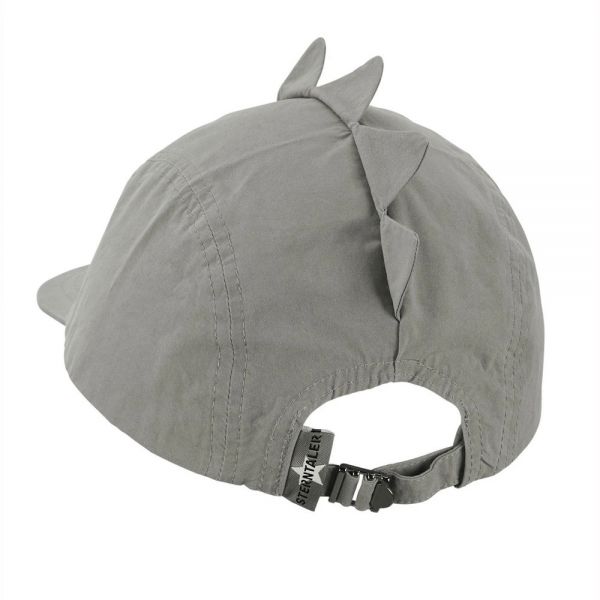 Summer Cotton Cap With UV Protection Sterntaler Dino Grey