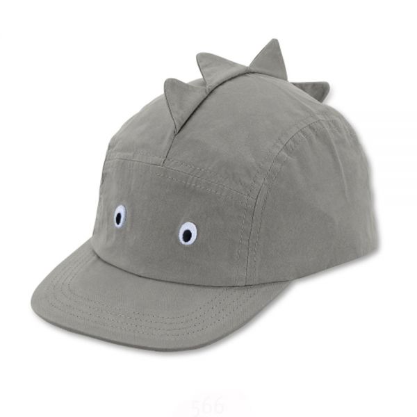 Summer Cotton Cap With UV Protection Sterntaler Dino Grey