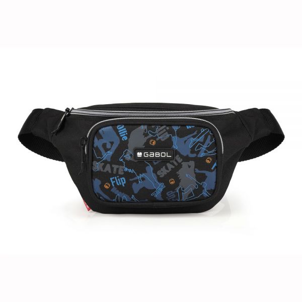 Τσαντάκι μέσης μαύρο αγορίστικο Gabol Brave Waist Bag