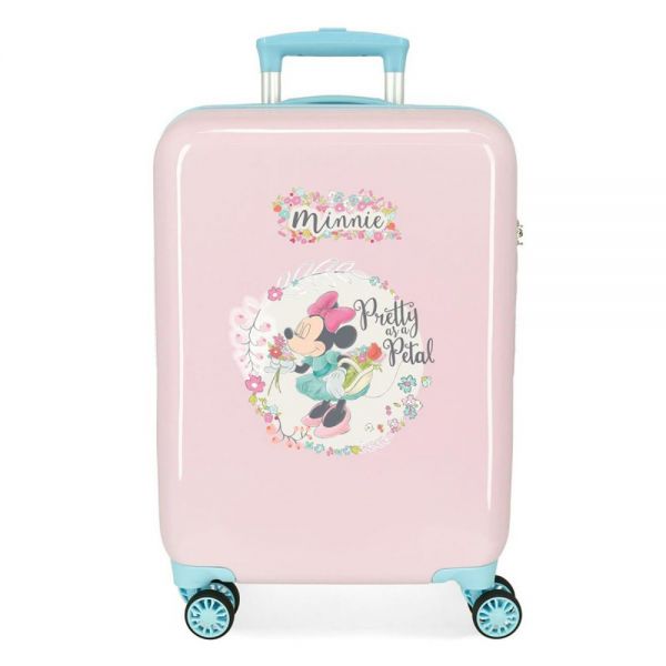 Cabin Hard Luggage Disney Minnie Mouse Florals Pink