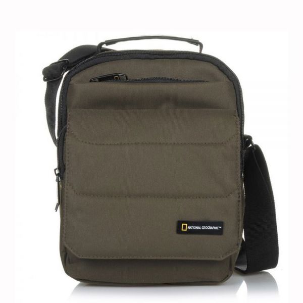 Τσάντα ώμου - χεριού ανδρική χακί National Geographic Pro Utility Bag With Top Handle Khaki