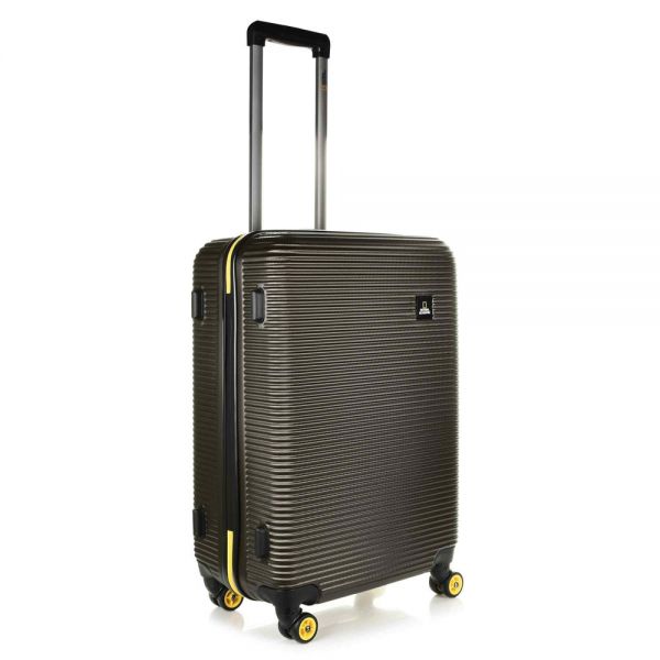 Medium Hard Luggage 4 Wheels National Geographic Abroad M Black