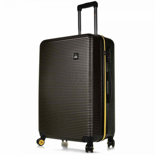 Large Hard Luggage 4 Wheels National Geographic Abroad L Black