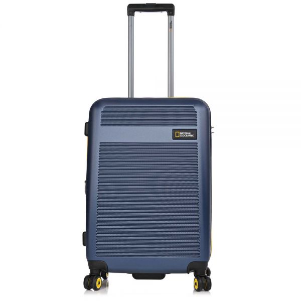 Medium Hard Expandable Luggage 4 Wheels National Geographic Aerodrome M Blue 60 x 46 x 27 cm