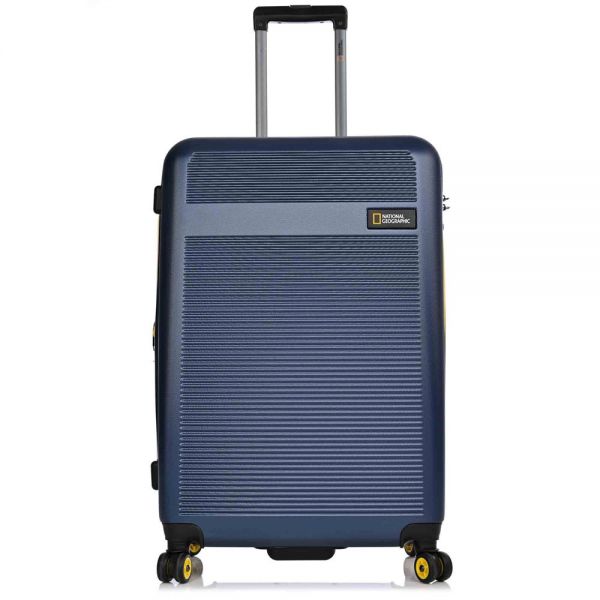 Large Hard Expandable Luggage 4 Wheels National Geographic Aerodrome L Blue 76 x 50 x 30 cm